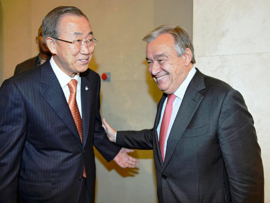 Ban ki-moon e António Guterres