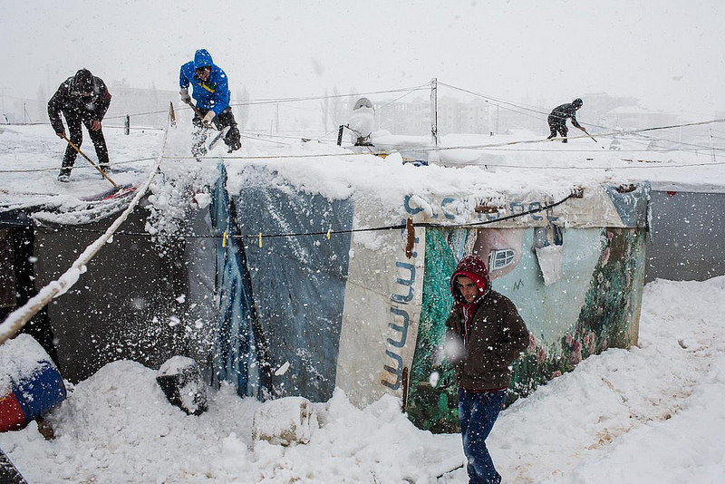Campo de refugiados sírios (ACNUR)