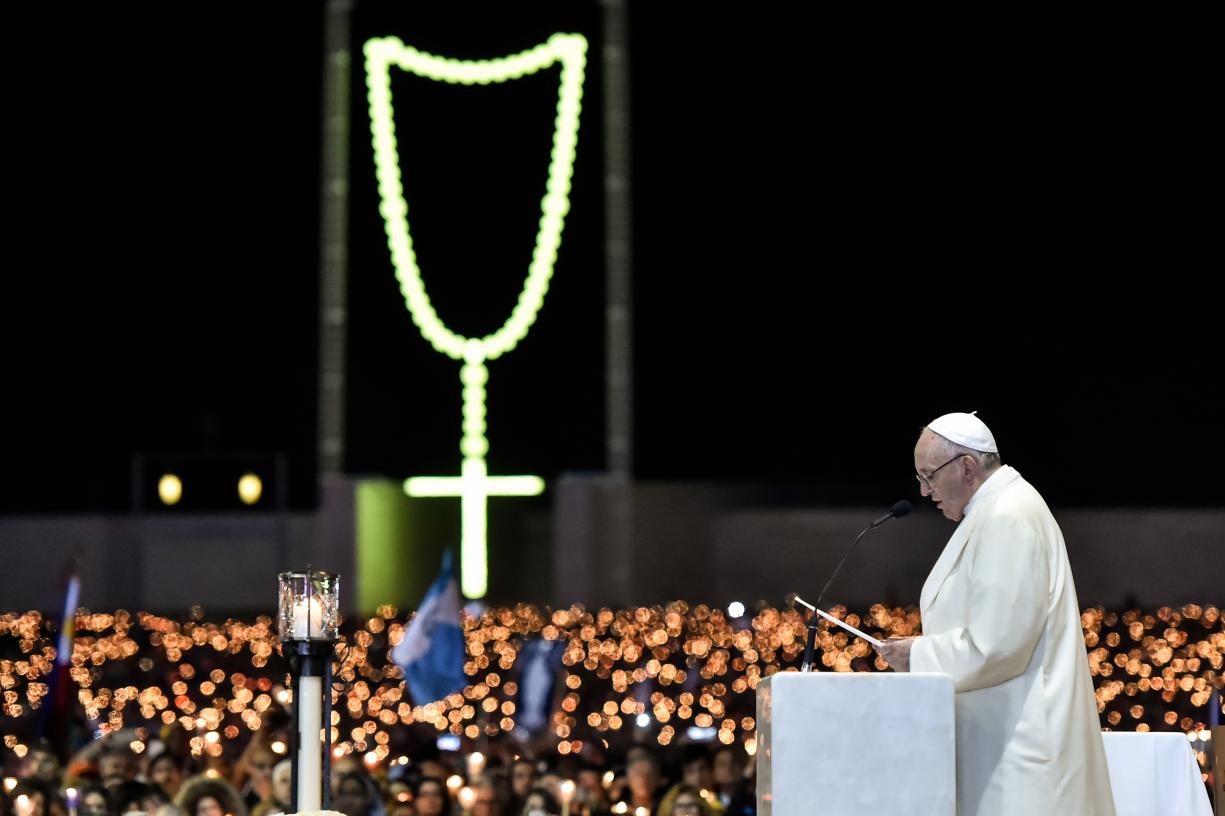 Papa Francisco em Fátima, 12.05.2017. Foto: Lusa