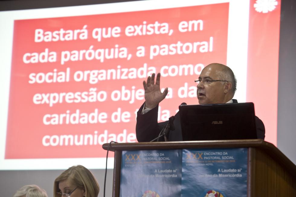 Foto: Ricardo Perna - Eugénio Fonseca no XXX Encontro da Pastoral Social