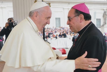D. Antonio Carrilho com o Papa Francisco