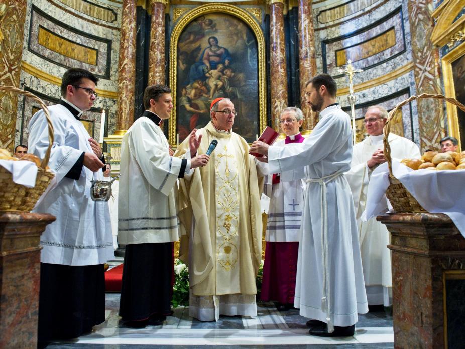 D. Manuel Clemente na igreja de Santo António dos Portugueses, Roma (Patriarcado de Lisboa)