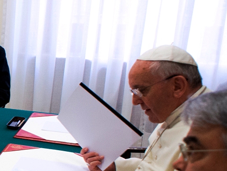 Papa Francisco nos trabalhos do C9 (OR)