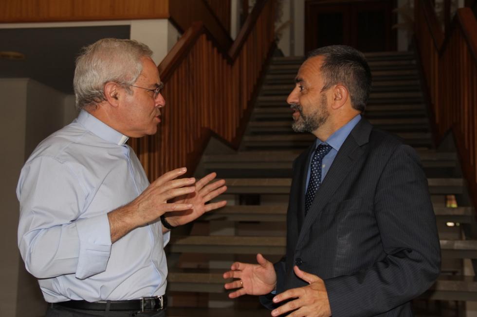 presidentes do Conselho de Gerência da Rádio Renascença, de Portugal, e do Grupo COPE, de Espanha (PR/Agência ECCLESIA)