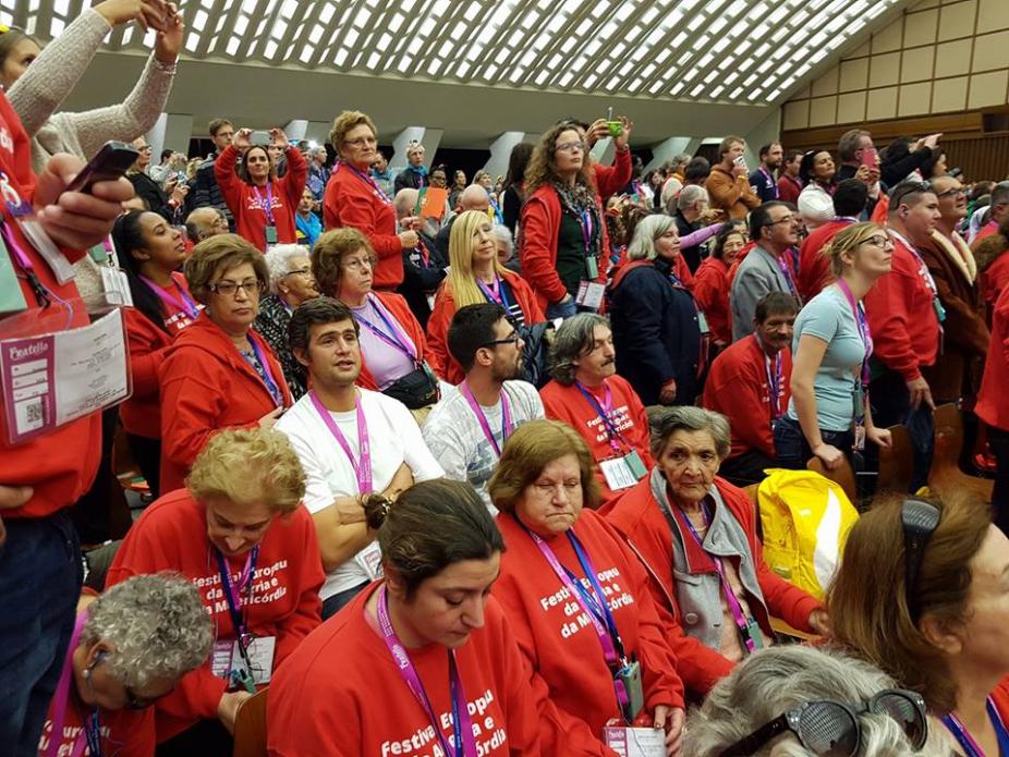 Foto Cáritas Portuguesa - Portugueses no Jubileu das Pessoas Socialmente Marginalizadas