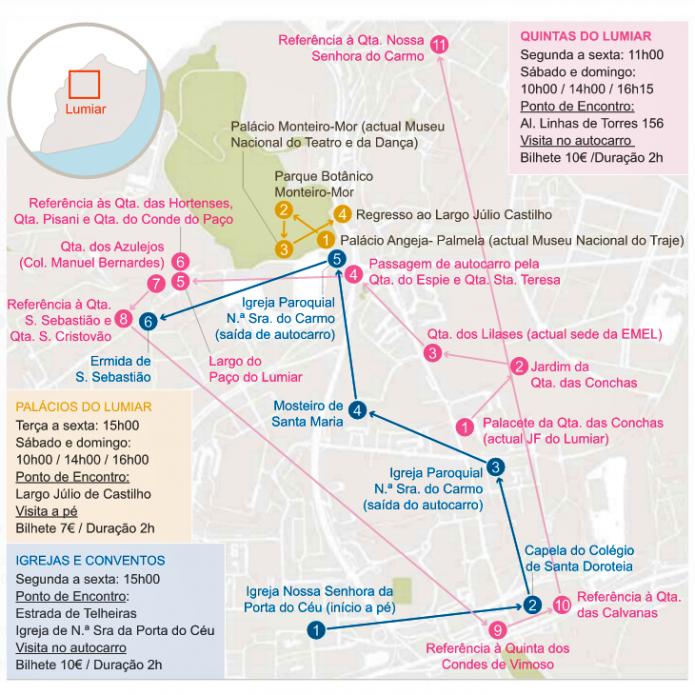 Mapa LisbonWeek Lumiar 2017