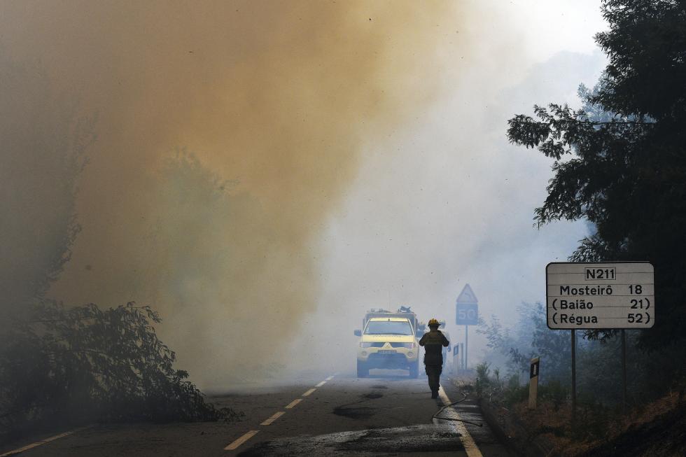 Lusa - Incêndio em Marco de Canaveses (11 de agosto de 2016)