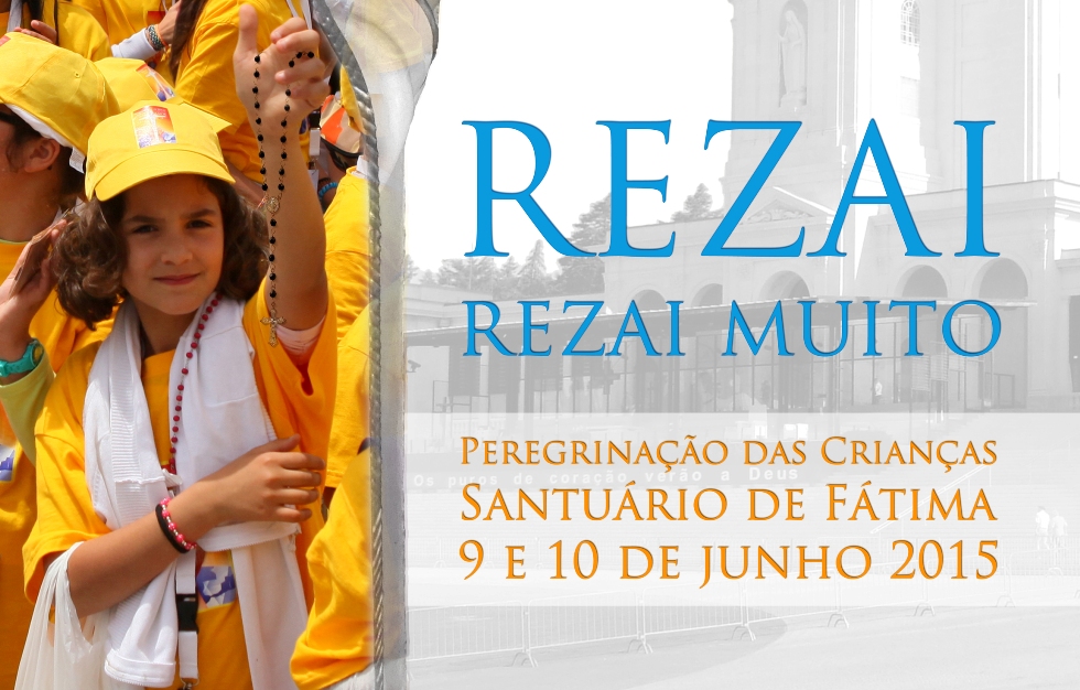 Santuário de Fátima - Pormenor do cartaz da peregrinação das crianças