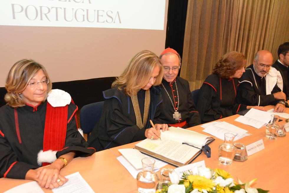 Foto Agência ECCLESIA/Arlindo Homem - Tomada de posse de Isabel Capeloa Gil como reitora da Universidade Católica Portuguesa