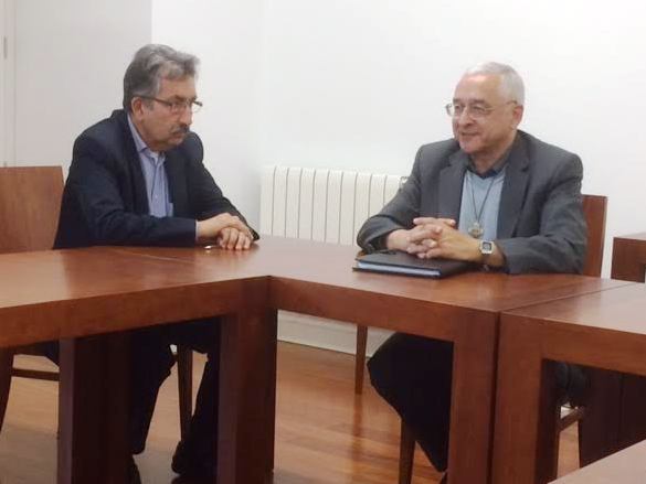 Domingos Ferreira de Sousa (Esq.) e D. José Ornelas