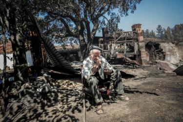 Foto Lusa, incêndios em Mação, Julho de 2017