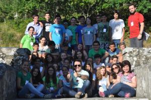 Paróquia de S. João Batista - Foto de um dos grupos que participou no acantonamento 