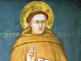 Fresco de Santo António na Basílica de Pádua, Itália (Messaggero di Sant