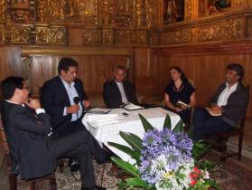 Foto Correio do Vouga: Óscar Gaspar, Rocha Andrade, D. António Moiteiro, Isabel Miranda e Manuel Oliveira de Sousa