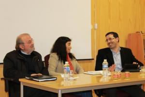 AEMC/EMRC - Debate entre o padre Nuno Santos (à direita) e o professor e ateu Carlos Esperança 