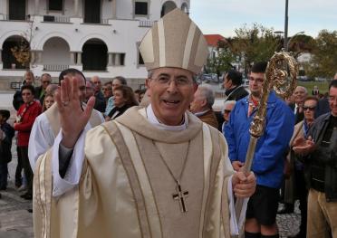 Foto Arlindo Homem/AE, D. José Traquina na apresentação à diocese de Santarém