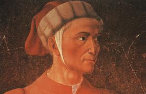 O poeta Dante Alighieri pintado por Andrea del Castagno