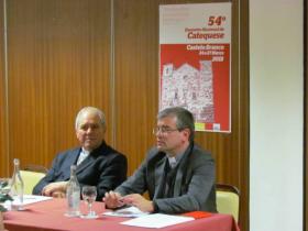Educris - D. Manuel Pelino, presidente da Comissão Episcopal da Educação Cristã e Doutrina da Fé, com D. José Cordeiro