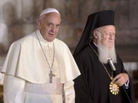 Papa Francisco e o patriarca Bartolomeu