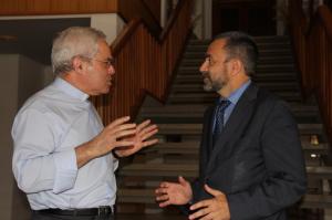 presidentes do Conselho de Gerência da Rádio Renascença, de Portugal, e do Grupo COPE, de Espanha (PR/Agência ECCLESIA)