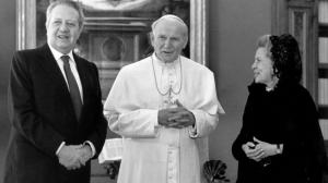 Dr, Papa João Paulo II com Mário Soares e Maria Barroso