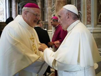 Papa Francisco e D. Anders Arborelius, bispo de Estocolmo