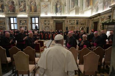 Foto vatican.va, Encontro de Natal do Papa com a Cúria Romana