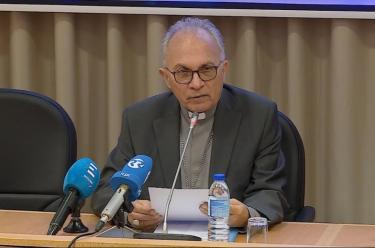 Foto Agência ECCLESIA - D. Pio Alves, na sessão de abertura da Jornada da Pastoral da Cultura 2017