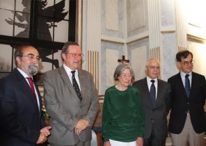 LFS/Agência Ecclesia - José Carlos Seabra Pereira, António Vaz Pinto, Lourdes Castro, João Aguiar Campos e Guilherme d'Oliveira Martins