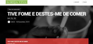 Sítio online Suplemento Igreja Viva