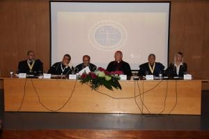 Agência ECCLESIA/PR - José Carlos Miranda, João Duque, D. Jorge ORtiga, Miguel Gonçalves e Emese Panyik
