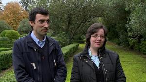 Padre Miguel Ribeiro e leiga consagrada Elisabete Puga
